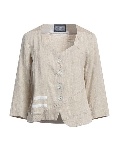 ELISA CAVALETTI by DANIELA DALLAVALLE Blazer Beige 100% Linen, Rayon, Polyurethane