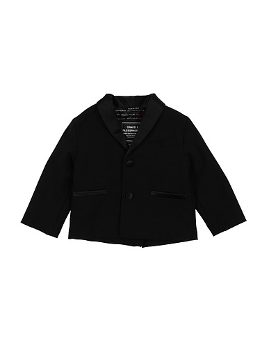 DANIELE ALESSANDRINI Blazer Black 69% Polyester, 25% Viscose, 6% Elastane