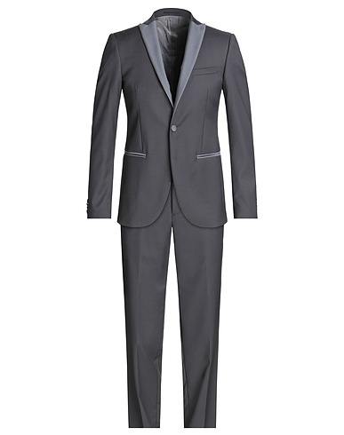 FABIO INGHIRAMI Costumes Gris anthracite 100% Super 130s Laine