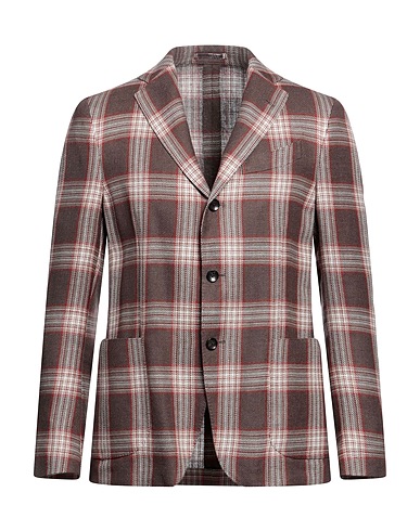 LARDINI Blazer Cioccolato 50% Lana, 50% Lino