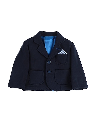 MANUELL & FRANK Blazer Midnight blue 95% Cotton, 5% Elastane