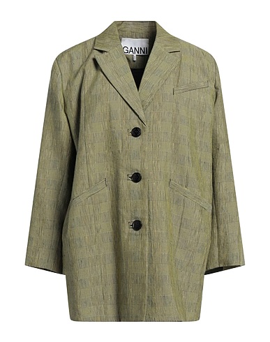GANNI Blazer Lime green 54% Linen, 46% Viscose