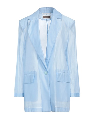 PESERICO Blazer Sky blue 67% Cotton, 33% Silk