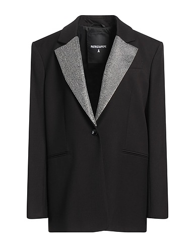 PATRIZIA PEPE Blazer Black 67% Polyester, 31% Viscose, 2% Elastane, Glass
