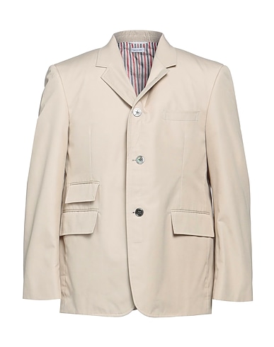 THOM BROWNE Blazer Beige 65% Polyester, 35% Cotton