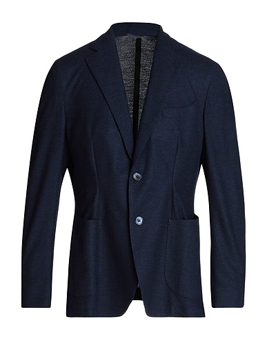 LUBIAM Blazer Midnight blue 100% Virgin Wool