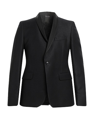 STEFANO CALMONTE per BD Blazer Nero 40% Lana, 35% Cotone, 25% Lino