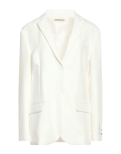 HINNOMINATE Giacca Off white 89% Poliestere, 11% Elastan