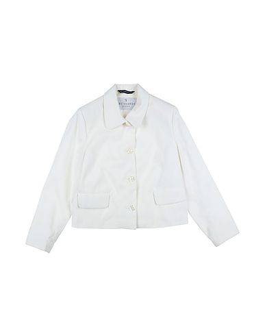 TRUSSARDI JUNIOR Jacket White 55% Polyamide, 45% Cotton