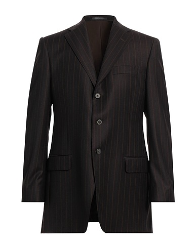 LUBIAM Blazer Dark brown Virgin Wool