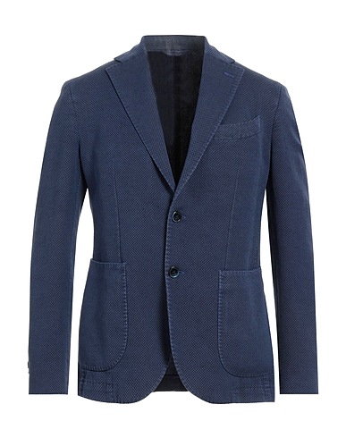 LUBIAM Blazer Blue 45% Wool, 37% Cotton, 18% Polyamide