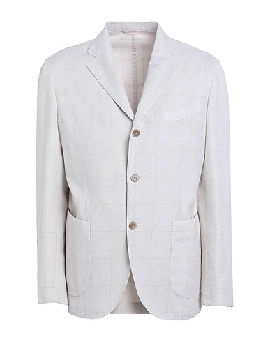 LUBIAM Blazer Off white 78% Cotton, 18% Linen, 4% Polyamide