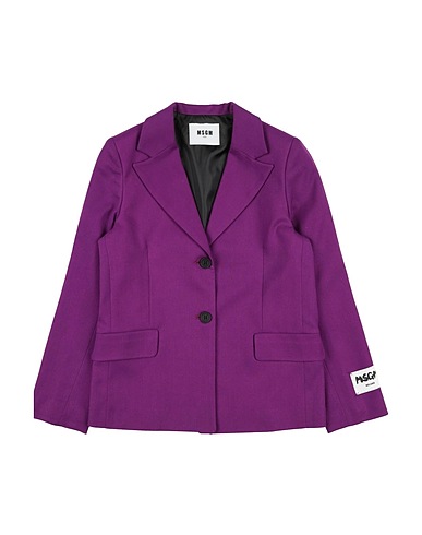 MSGM Blazer Purple 64% Polyester, 34% Rayon, 2% Elastane