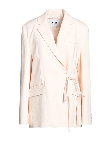 MSGM Giacca Beige 91% Viscosa, 8% Poliestere, 1% Elastan