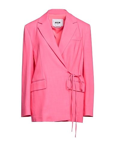 MSGM Blazer Fuchsia 91% Viscose, 8% Polyester, 1% Elastane