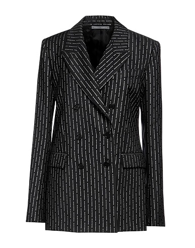 ALBERTA FERRETTI Blazer Black 52% Virgin Wool, 46% Polyester, 2% Other Fibres