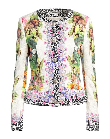 ANGELO MARANI Blazer BIANCO 63% Viscose, 34% Cotton, 3% Elastane