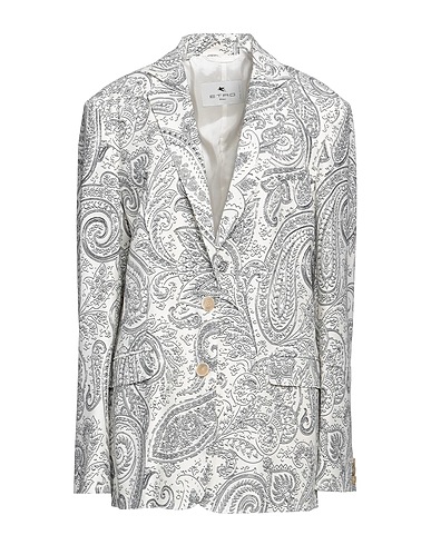 ETRO Blazer White 90% Viscose, 10% Wool