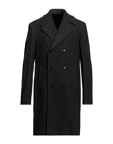 PAL ZILERI Coat Military green 70% Wool, 25% Polyamide, 5% Other Fibres