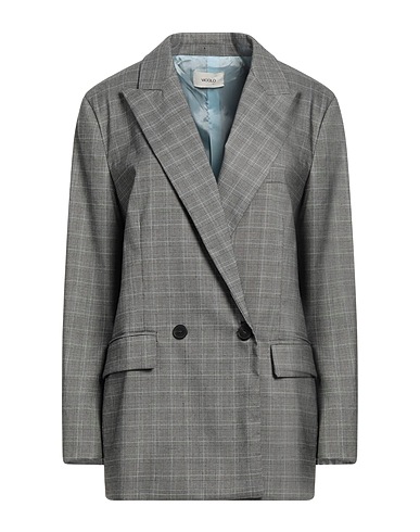 VICOLO Blazer Grey 90% Polyester, 9% Viscose, 1% Elastane