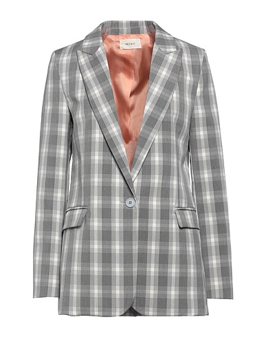 VICOLO Blazer Grey 80% Polyester, 18% Viscose, 2% Elastane