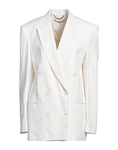 STELLA McCARTNEY Blazer White 69% Viscose, 31% Linen