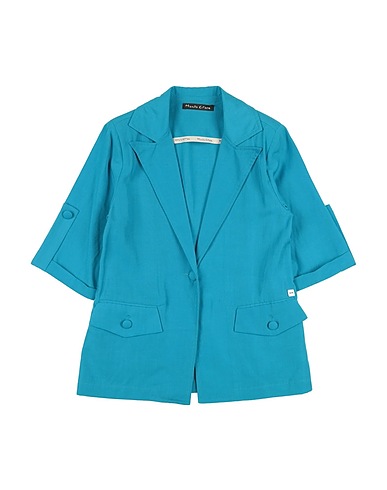 MANILA GRACE Blazer Azure 75% Tencel™, 25% Linen