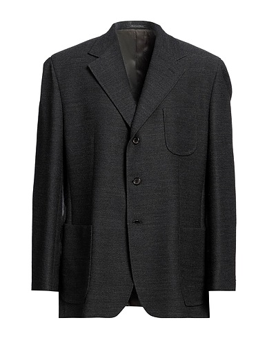 1911 LUBIAM CERIMONIA Blazer Charcoal 99% Virgin Wool, 1% Lycra®