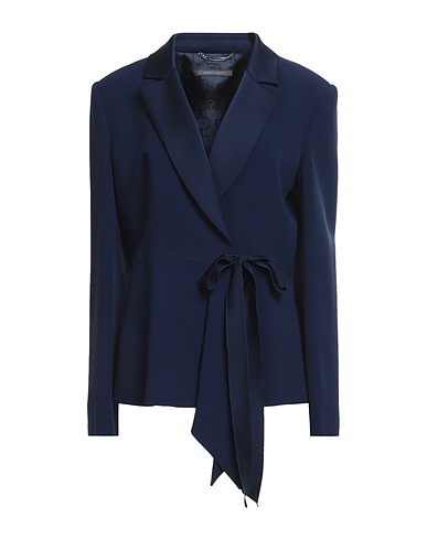 ALBERTA FERRETTI Blazer Navy blue 67% Acetate, 33% Viscose