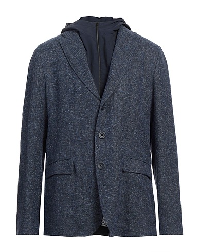 HERNO Blazer Blu navy 74% Lino, 26% Poliammide