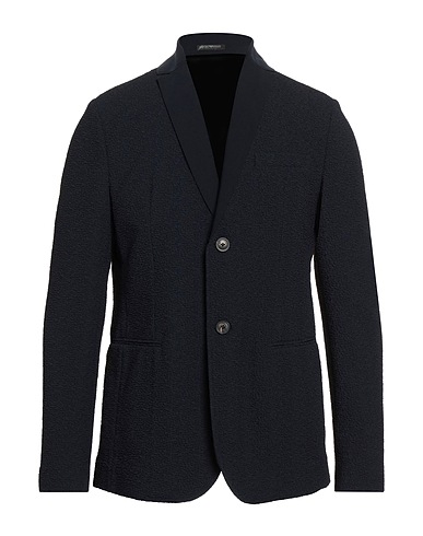 EMPORIO ARMANI Blazer Midnight blue 68% Polyamide, 28% Polyester, 4% Elastane