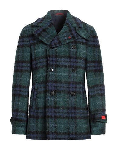 ISAIA Coat Green 47% Llama wool, 46% Wool, 7% Polyamide
