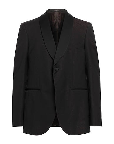 EMPORIO ARMANI Blazer Burgundy 97% Virgin Wool, 3% Elastane