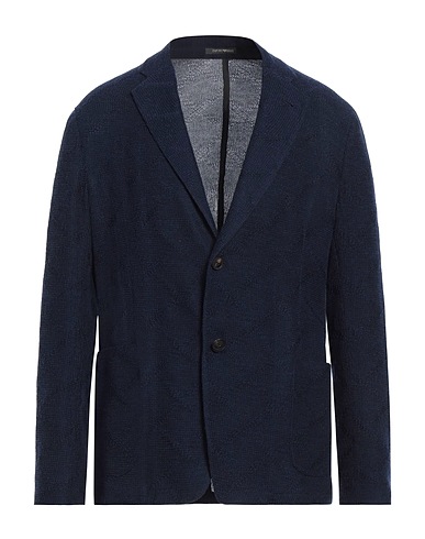 EMPORIO ARMANI Blazer Navy 50% Wool, 50% Cotton