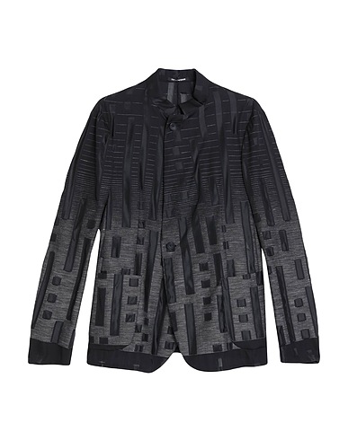 EMPORIO ARMANI Blazer Black 56% Wool, 21% Polyester, 13% Linen, 10% Silk