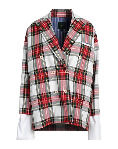 JEJIA Jackett Weiß 65% Polyester, 35% Viskose, Baumwolle