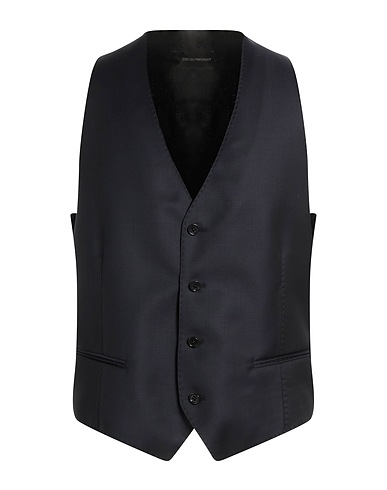 EMPORIO ARMANI Suit vest Navy 100% Virgin Wool