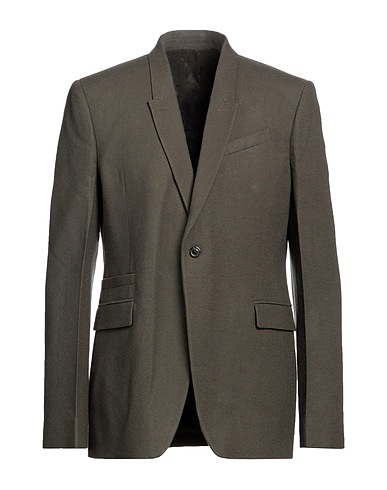 RICK OWENS Blazer Military green 100% Virgin Wool