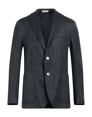BOGLIOLI Blazer Midnight blue 68% Virgin Wool, 18% Silk, 14% Linen