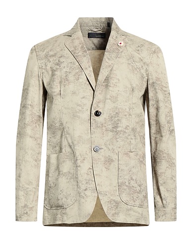 LARDINI Blazer Beige 98% Cotton, 2% Elastane