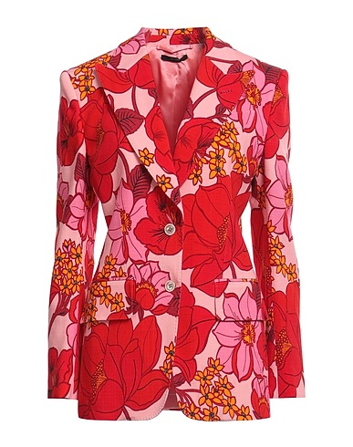 TOM FORD Blazer Red 98% Viscose, 2% Elastane, Polyester