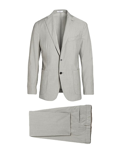 BOGLIOLI Suits Light grey 75% Virgin Wool, 24% Lyocell, 1% Elastane