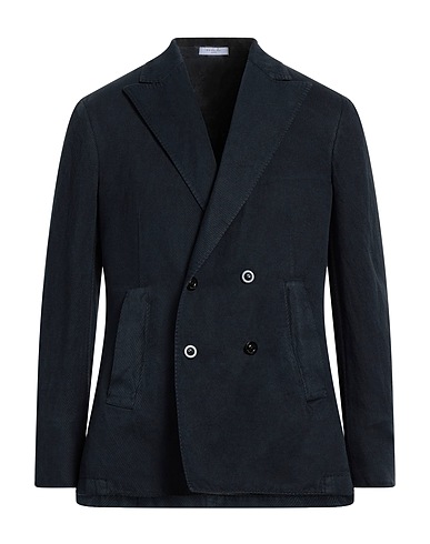 BOGLIOLI Blazer Midnight blue 50% Cotton, 45% Hemp, 5% Cashmere
