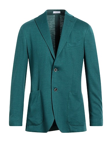BOGLIOLI Blazer Green 49% Virgin Wool, 36% Linen, 15% Silk