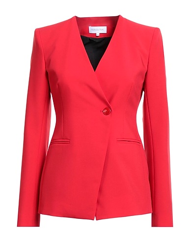 PATRIZIA PEPE Blazer Tomato red 82% Polyester, 12% Viscose, 6% Elastane