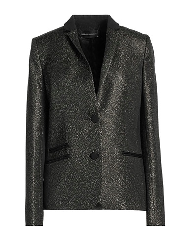 ZADIG&VOLTAIRE Blazer Gold 45% Acrylic, 23% Polyester, 19% Wool, 8% Metallic Polyester, 5% Polyamide
