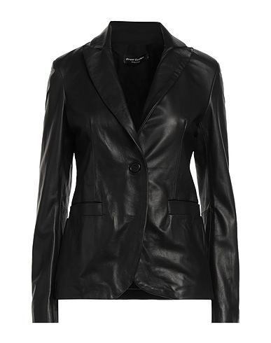 STREET LEATHERS Blazer Black Leather