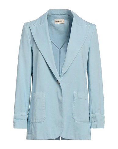 ROŸ ROGER'S Blazer Sky blue 100% Cotton