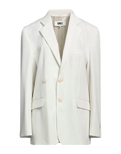 MM6 MAISON MARGIELA Blazer Ivory 94% Polyester, 6% Elastane