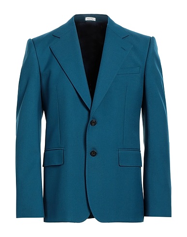 MCQUEEN Blazer Deep teal 50% Polyester, 50% Wool